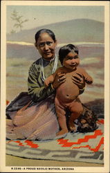 A proud Navajo mother Arizona Postcard Postcard