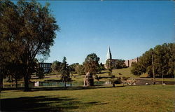 Westside Park and The Bishop Marty Chapel Yankton, SD Postcard Postcard