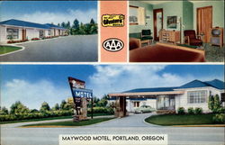 Maywood Motel Portland, OR Postcard Postcard