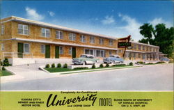 University Motel and Coffee Shop Postcard