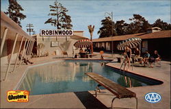 Robinwood Lodge Houston, TX Postcard Postcard