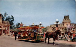 Disneyland's Main Street Postcard