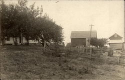 Farmhouse and Barns Farming Postcard Postcard