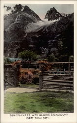 Ben-My-Chree with Glacier Background British Columbia Canada Postcard Postcard