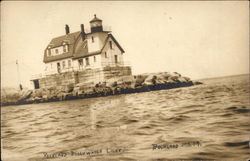 Breakwater Light House Postcard