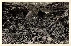 Hollywood from the air California Postcard Postcard