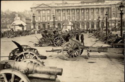 Captured Bosch Guns, Place D'Louvre and Champs D'Elysees Paris, France World War I Postcard Postcard