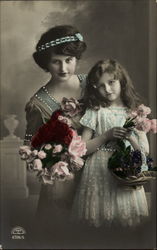 Mother & Daughter Portrait Postcard