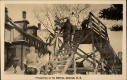 Tobogganing at the Bellevue Intervale, NH Postcard Postcard