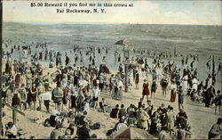 "$5.00 Reward if you find me in this crowd" Postcard