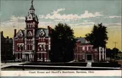 Court House and Sheriff's Residence Postcard