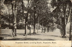 Hopedale Street, Looking South Massachusetts Postcard Postcard