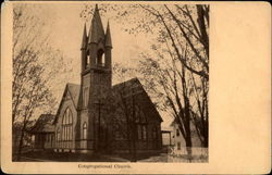 Congregational Church Hyde Park, VT Postcard Postcard