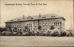 Administration Building, University Farm Postcard