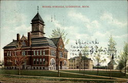 Model Schools Ludington, MI Postcard Postcard