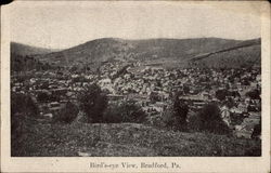 Bird's-eye View Bradford, PA Postcard Postcard