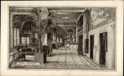 The Lobby, Hotel Statler, Buffalo New York Postcard Postcard