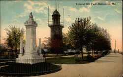 Federal Hill Park Baltimore, MD Postcard Postcard