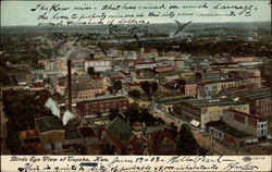 Birds Eye View of Topeka, Kan Postcard