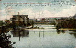 Baldwin Dam and Spring Common Bridge Youngstown, OH Postcard Postcard