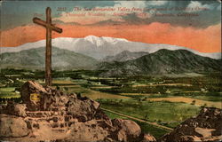 The San Bernardino Valley From the Summit of Rubidoux Drive Postcard