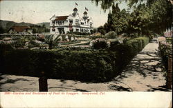 Garden and Residence of Paul de Longpre Hollywood, CA Postcard Postcard