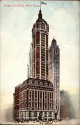 Singer Building New York, NY Postcard Postcard