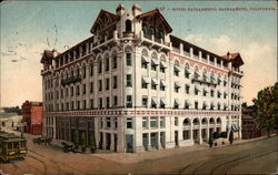 Hotel Sacramento California Postcard Postcard