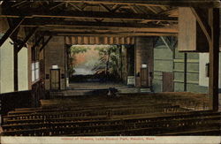 Interior of Theatre, Lake Nipmuc Park Postcard