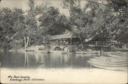 The Boat Landing, Olentangy Park Columbus, OH Postcard Postcard