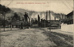 Roane Iron Co's Furnaces Postcard