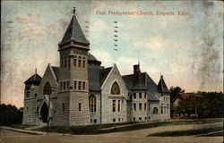 First Presbyterian Church Emporia, KS Postcard Postcard