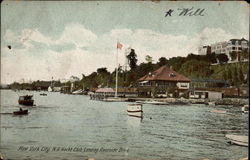 Yacht Club Landing Riverside Drive Postcard