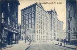 St. Vincent's Hospital New York, NY Postcard Postcard