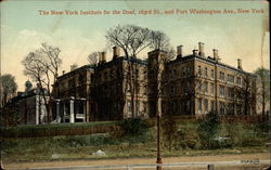 New York Institute for the Deaf, 163rd St., and Fort Washington Ave., New York Postcard Postcard