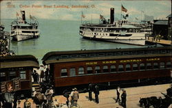 Cedar Point Boat Landing Sandusky, OH Postcard Postcard