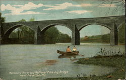 Monocacy River and National Pike Jug Bridge Postcard