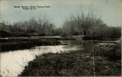 River Scene above Spring Park Osage, IA Postcard Postcard