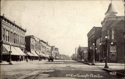 4th E. of Fulton Street Peru, IL Postcard Postcard