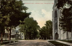 Wisconsin Ave., Looking East Postcard