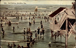 Surf Bathing Galveston, TX Postcard Postcard