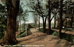 Main Walk and Building Prospect Park Postcard