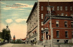 Post Office, Masonic Building and City Hall Postcard