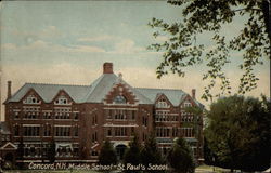 Middle School - St. Paul's School Concord, NH Postcard Postcard