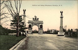 Soldiers and Sailers Monument, Brooklyn, NY New York Postcard Postcard