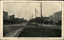 Screven Street Looking West Postcard