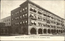 Medea Hotel and Bath House Postcard