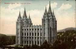 Mormon Temple Salt Lake City, UT Postcard Postcard