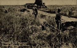 Whippet Tank in action Postcard