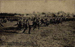 "A German Charge, Fixed Bayonets" Photo Taken From American Lines, France Postcard